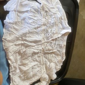 Lace cropped long sleeve